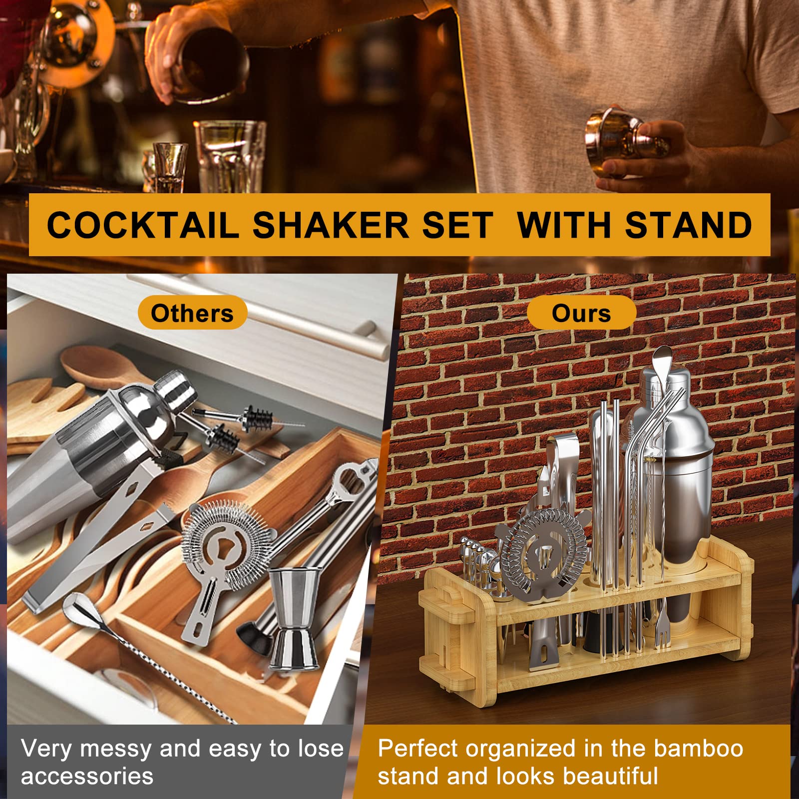 Colador de cocteles Secilla para verter con precisión.