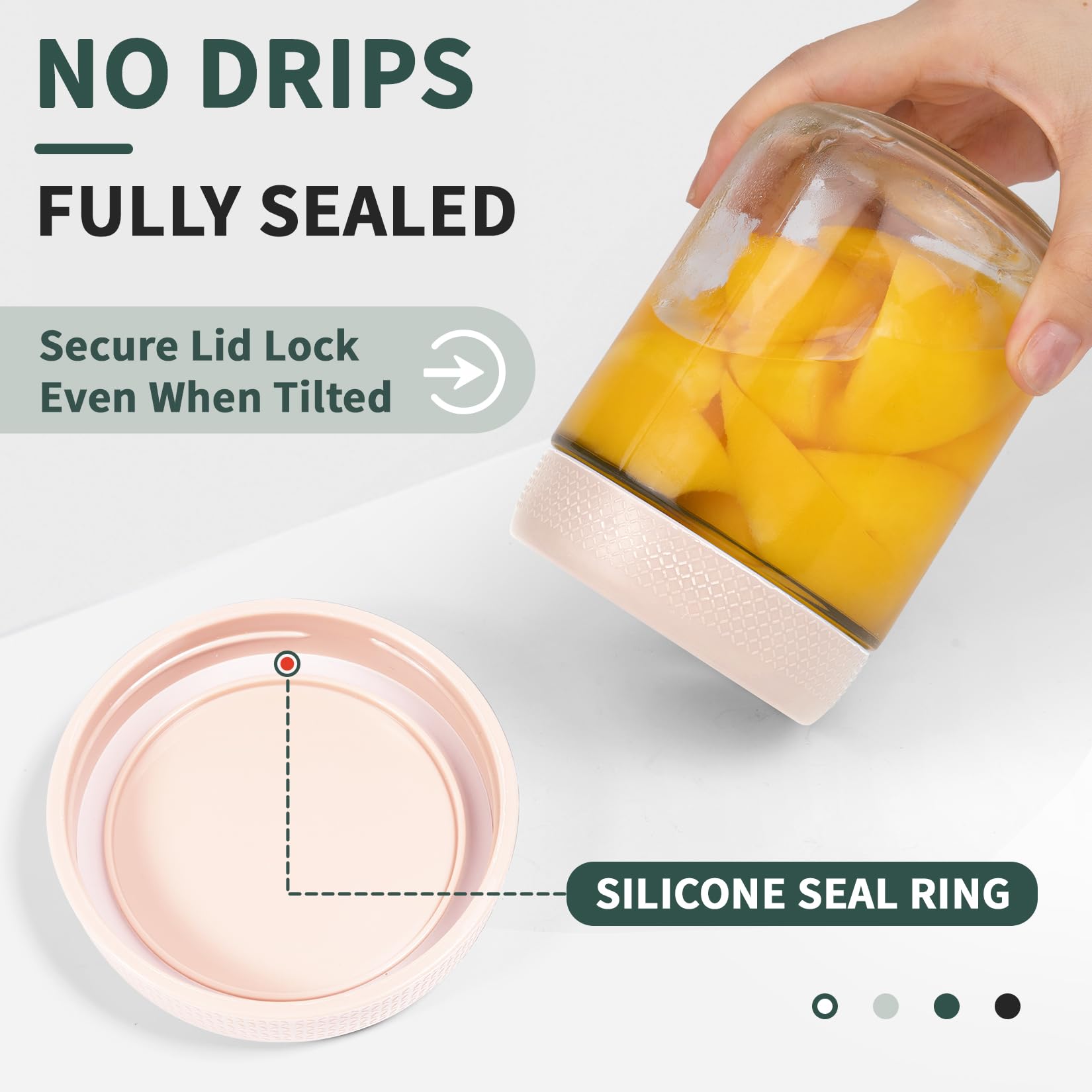 SECLENT tapas ergonomicas facilitan abrir incluso con manos mojadas