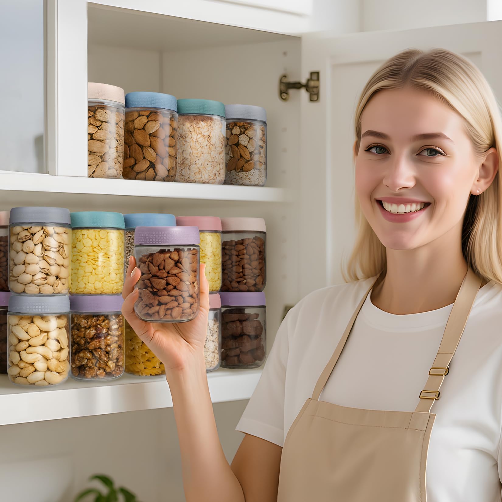 SECLENT jarra de vidrio apta para microondas sin tapa
