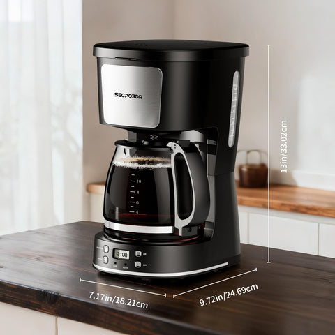 SECPOEDR cafetera goteo diseño compacto para cocinas
