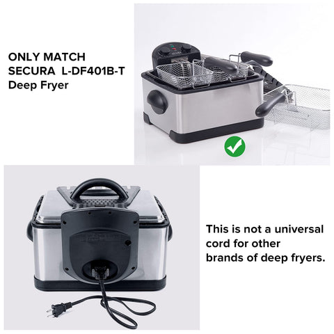 Cable compatible con L-DF401B-T y DF-03 mantiene orden en la cocina.