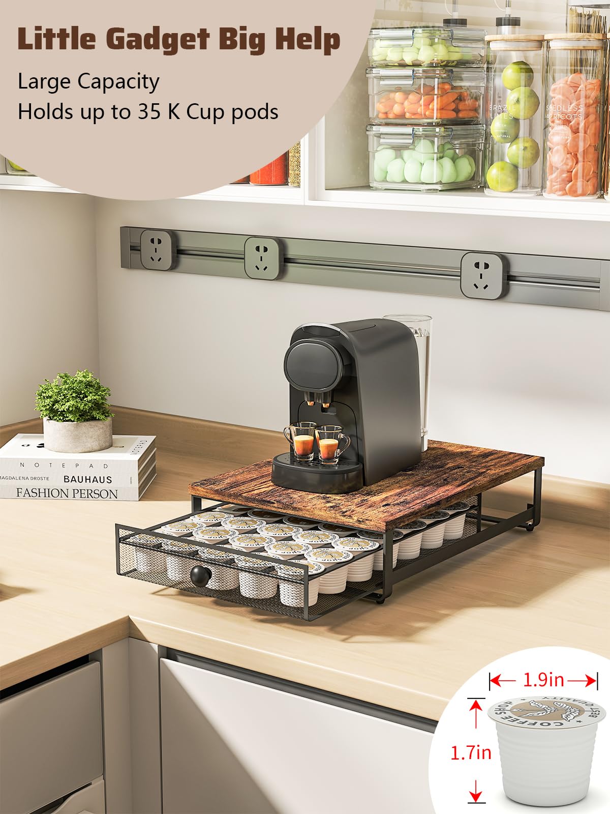Sedegn diseño ahorra espacio ideal para cocina u oficina