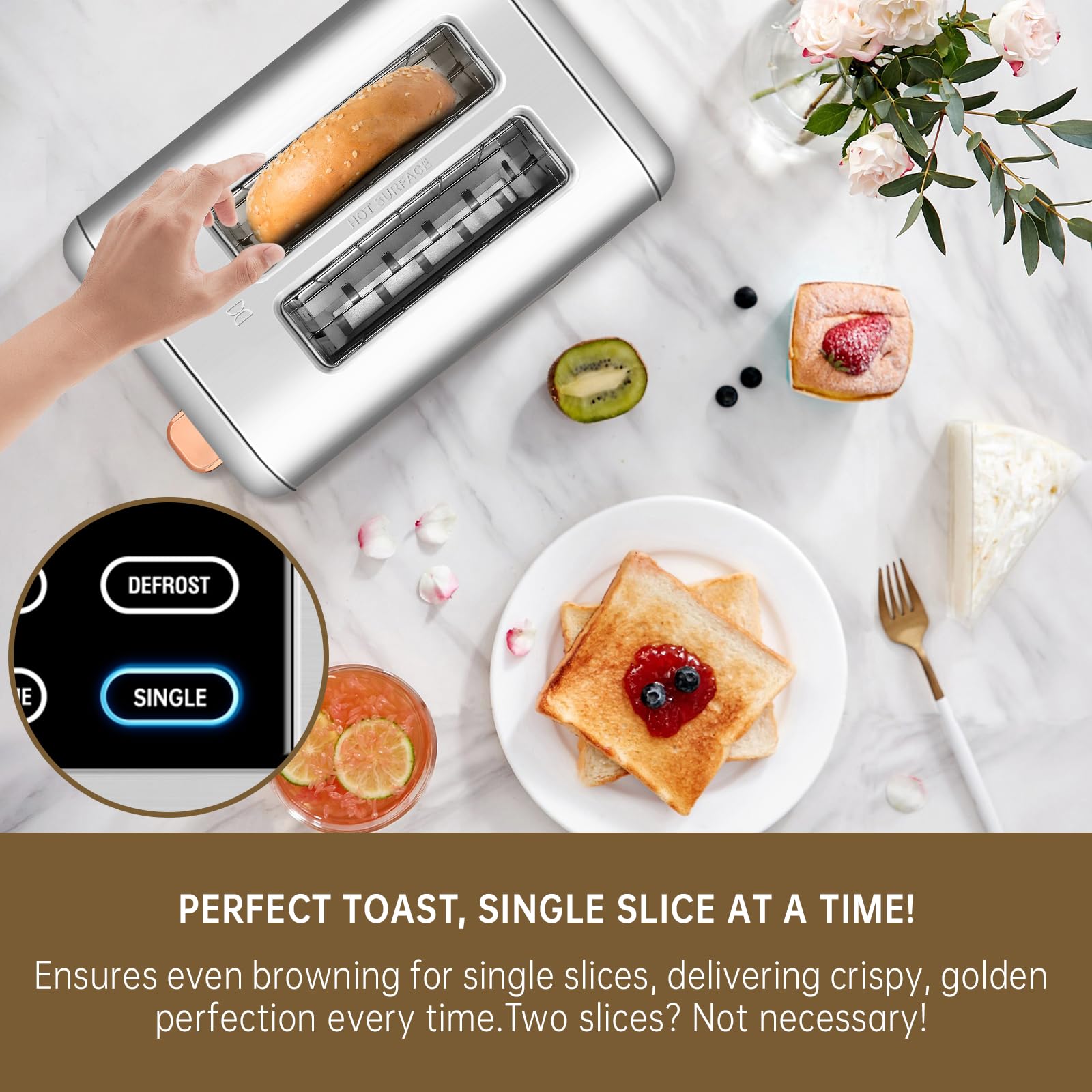 SEEDEEM Potencia de 1350W para tostado más rápido y eficiente