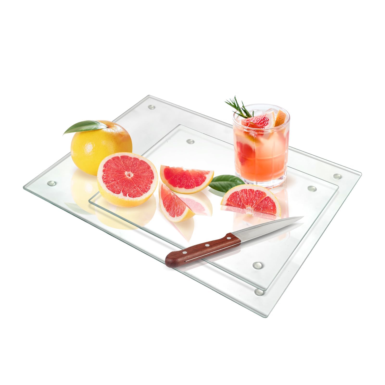Seelenruhe tabla corte vidrio templado 16x12: duradera para cortar y servir