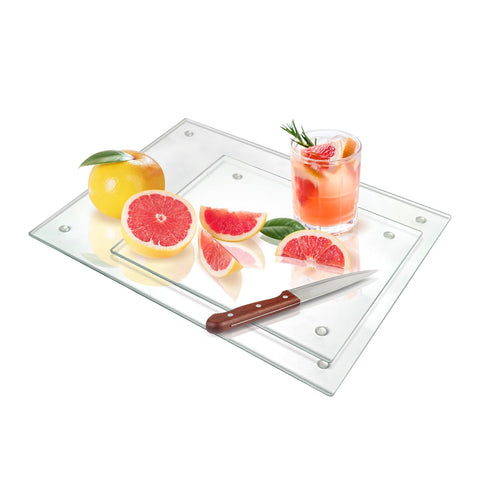 Seelenruhe tabla corte vidrio templado 16x12: duradera para cortar y servir
