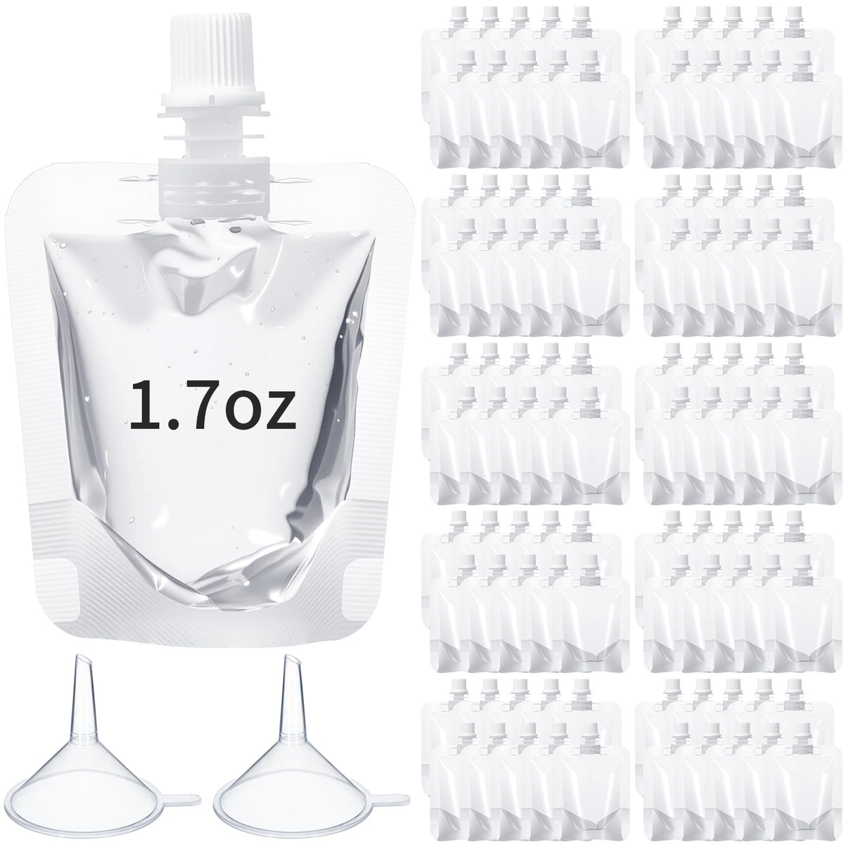 Seeloowy bolsas para bebidas transparentes, ideales para viajes sin derrames.