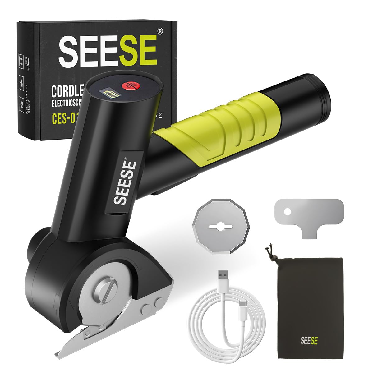 SEESE frente del producto mostrando diseño ergonómico y control fácil
