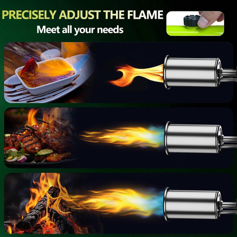SEESE soplete-ajuste-llama-precisa: control de calor para cocina y exterior.