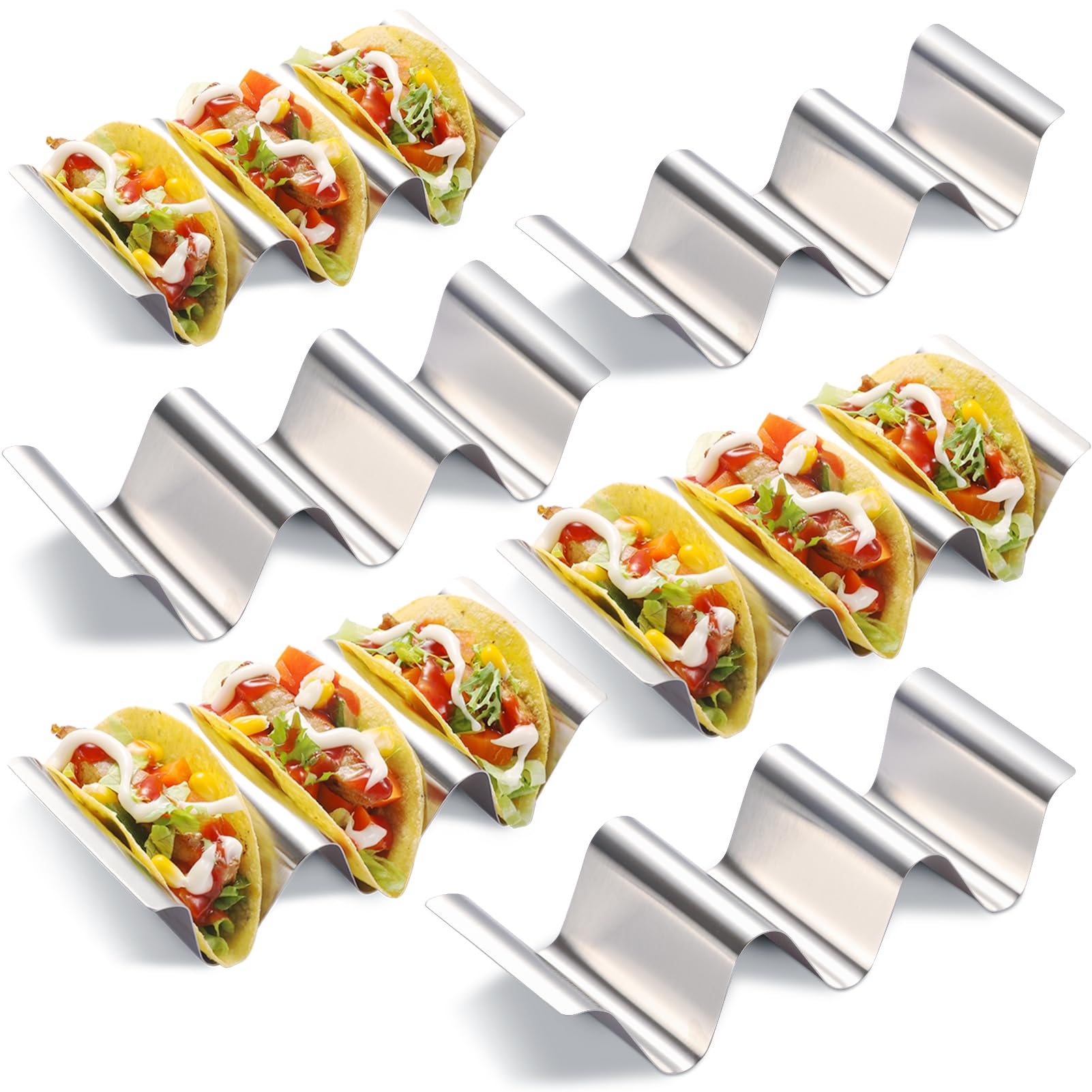 SeewtLice soporte-taco acero-inoxidable, seguro y estable para tacos
