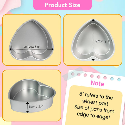 SEEYAURO conjunto de tres moldes corazones para hornear variadas recetas