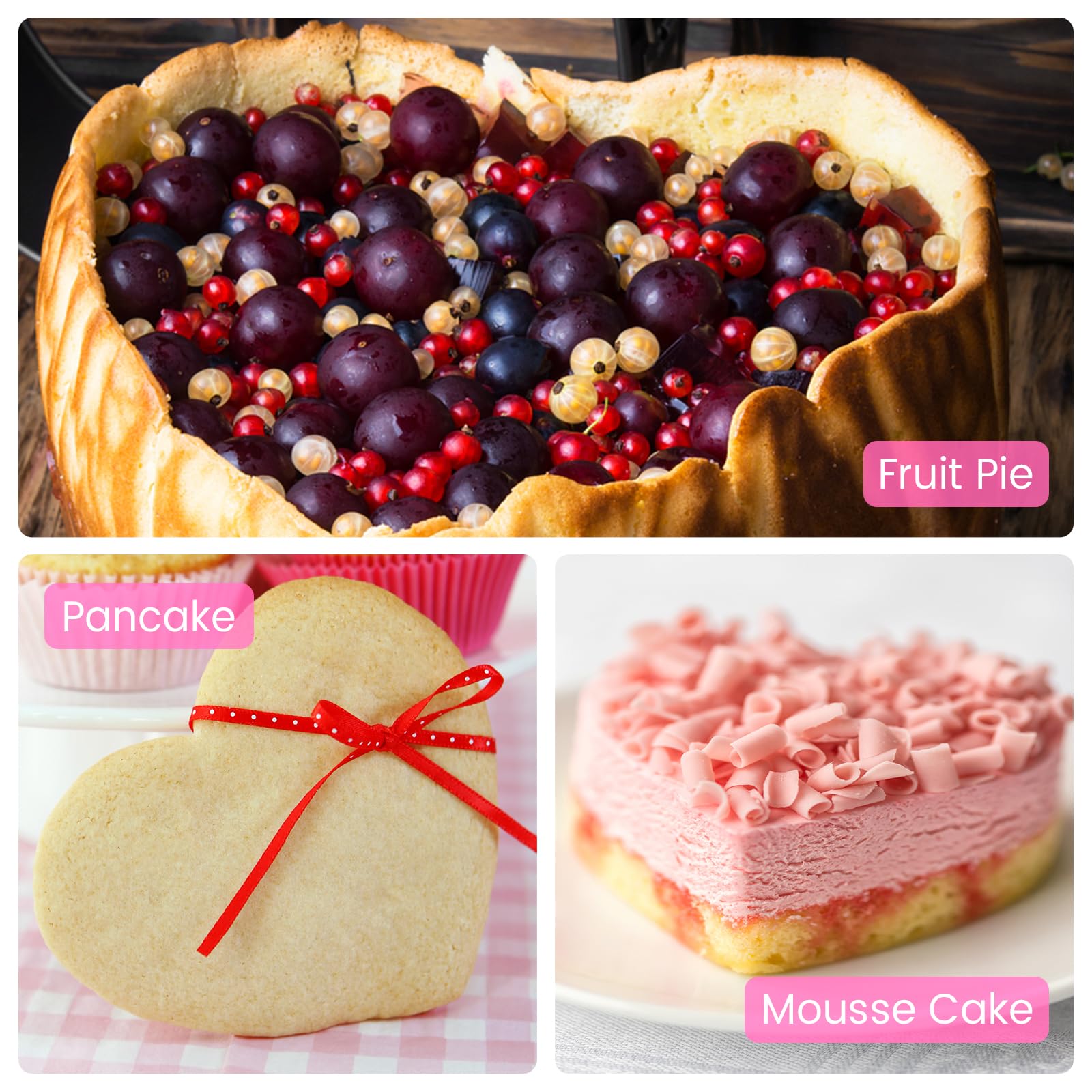 SEEYAURO uso versatil para pasteles, mousse y cheesecakes en casa