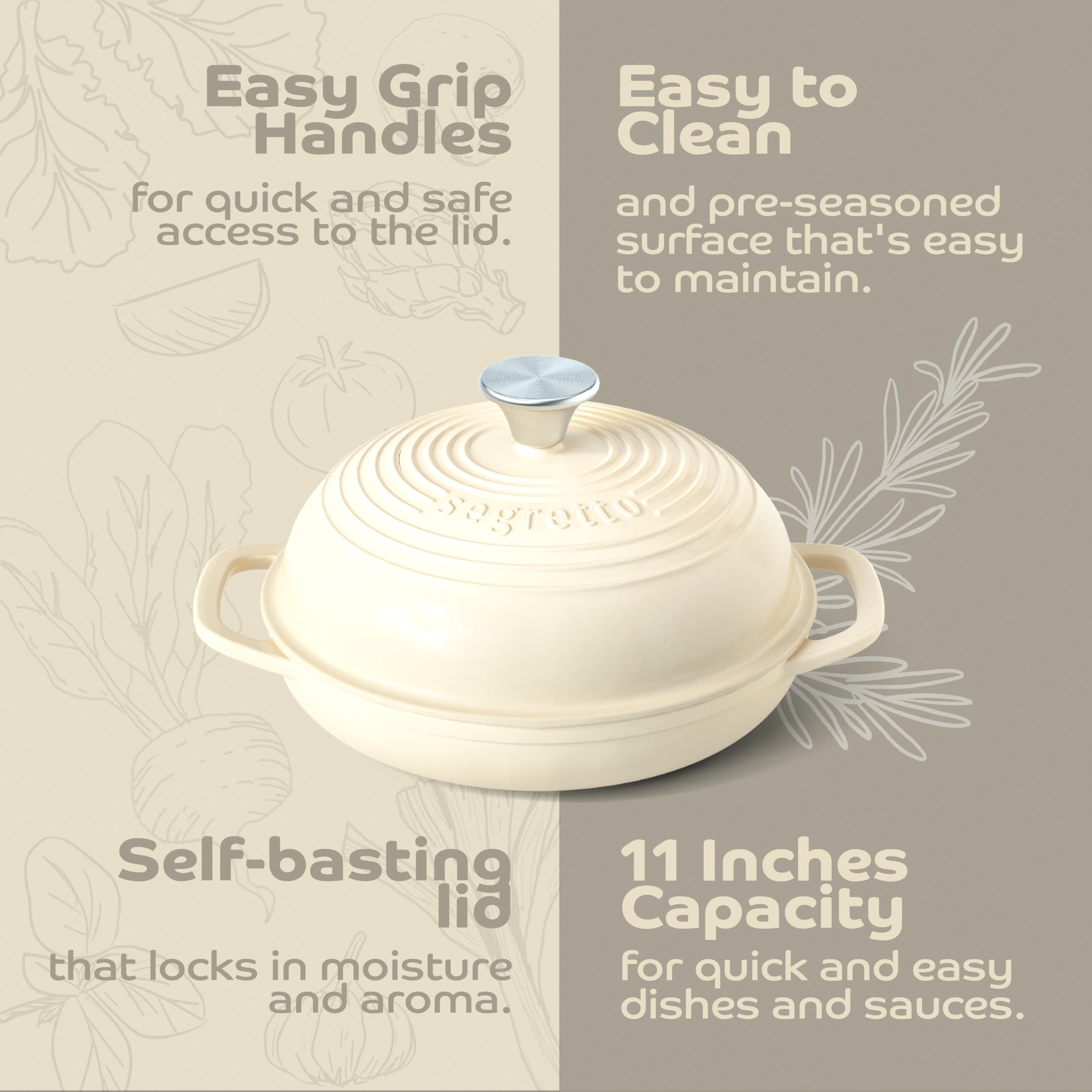 Segretto horno para pan en casa, ideal para panes artesanales con corteza crujiente.
