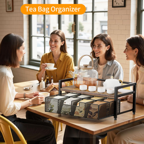 Segtenant ocho compartimentos para té y accesorios, orden rápidos
