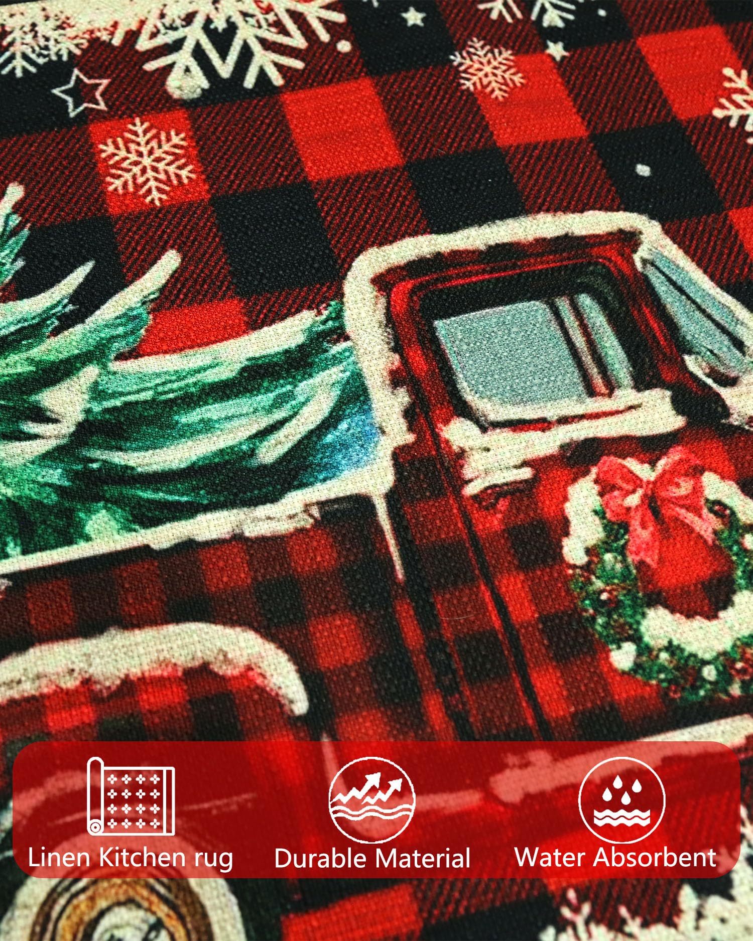 SEGXCFL Alfombra cocina Navidad dos medidas: opciones para diferentes espacios