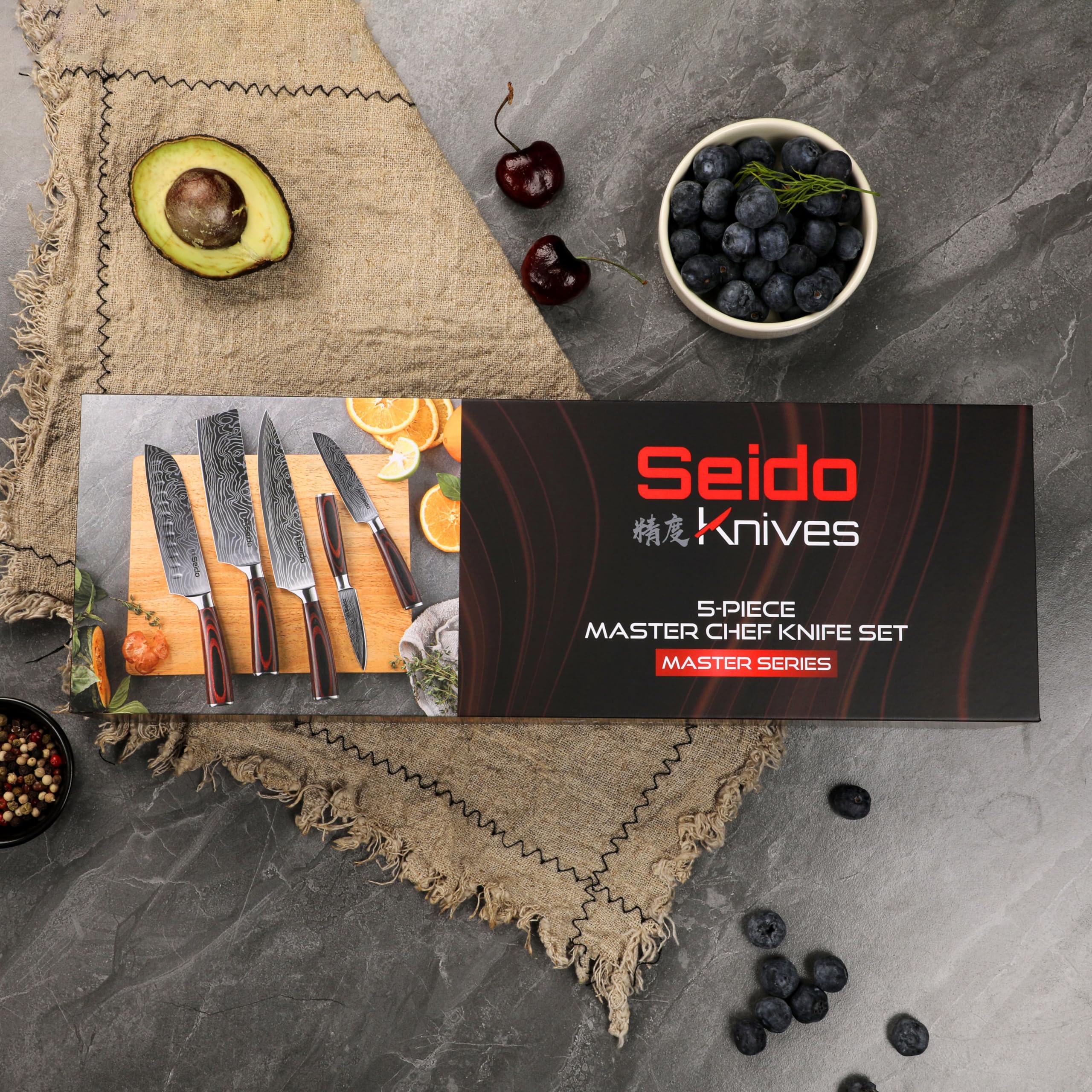 Seido Knives: variaciones naturales de color, pieza única.