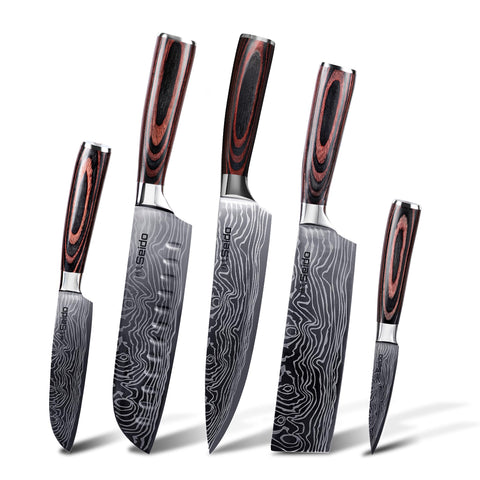 Seido Knives Damascus maestro: gyuto para cortes precisos en la cocina.