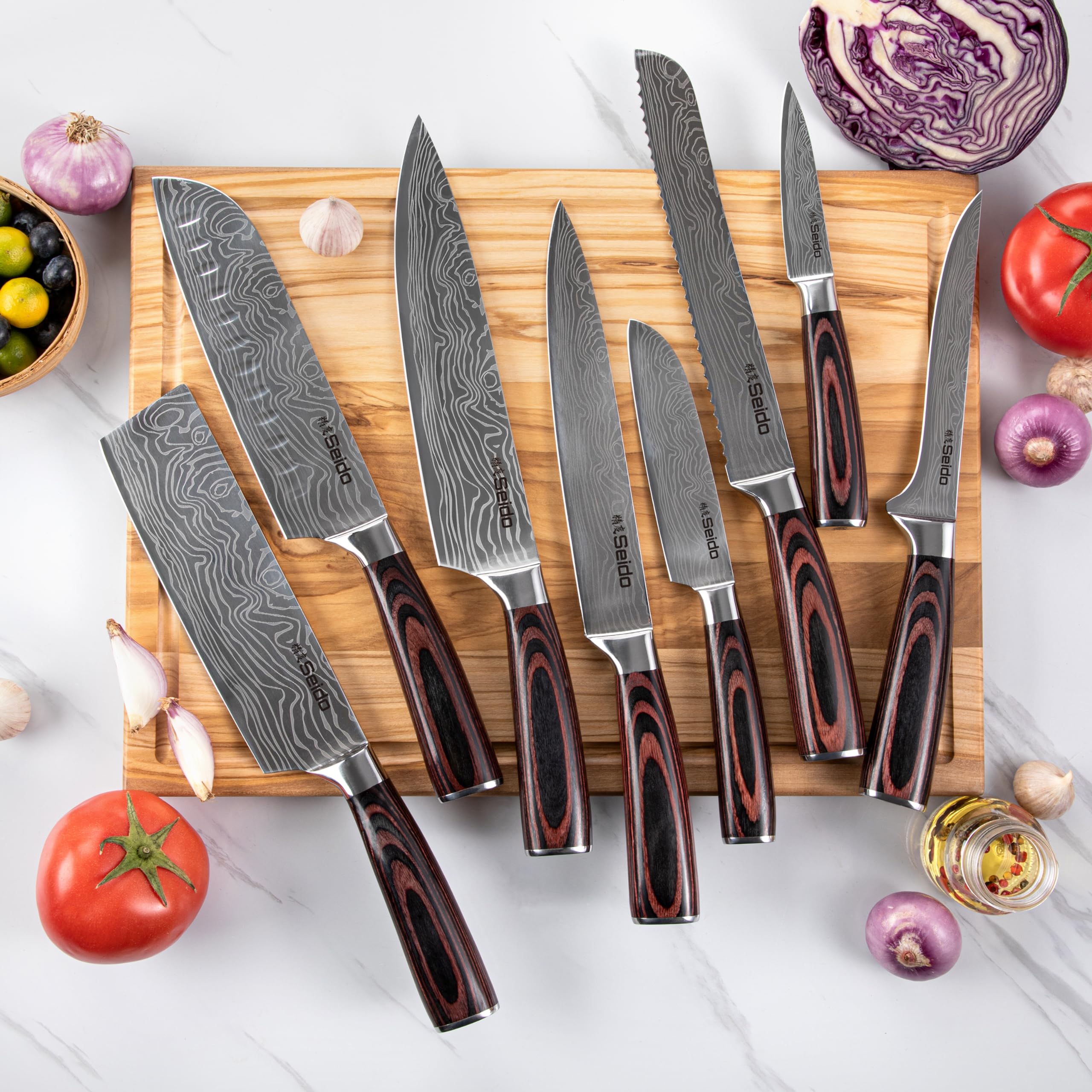 Seido Knives: cuchillo de alto carbono VG10 para durabilidad y cortes nítidos