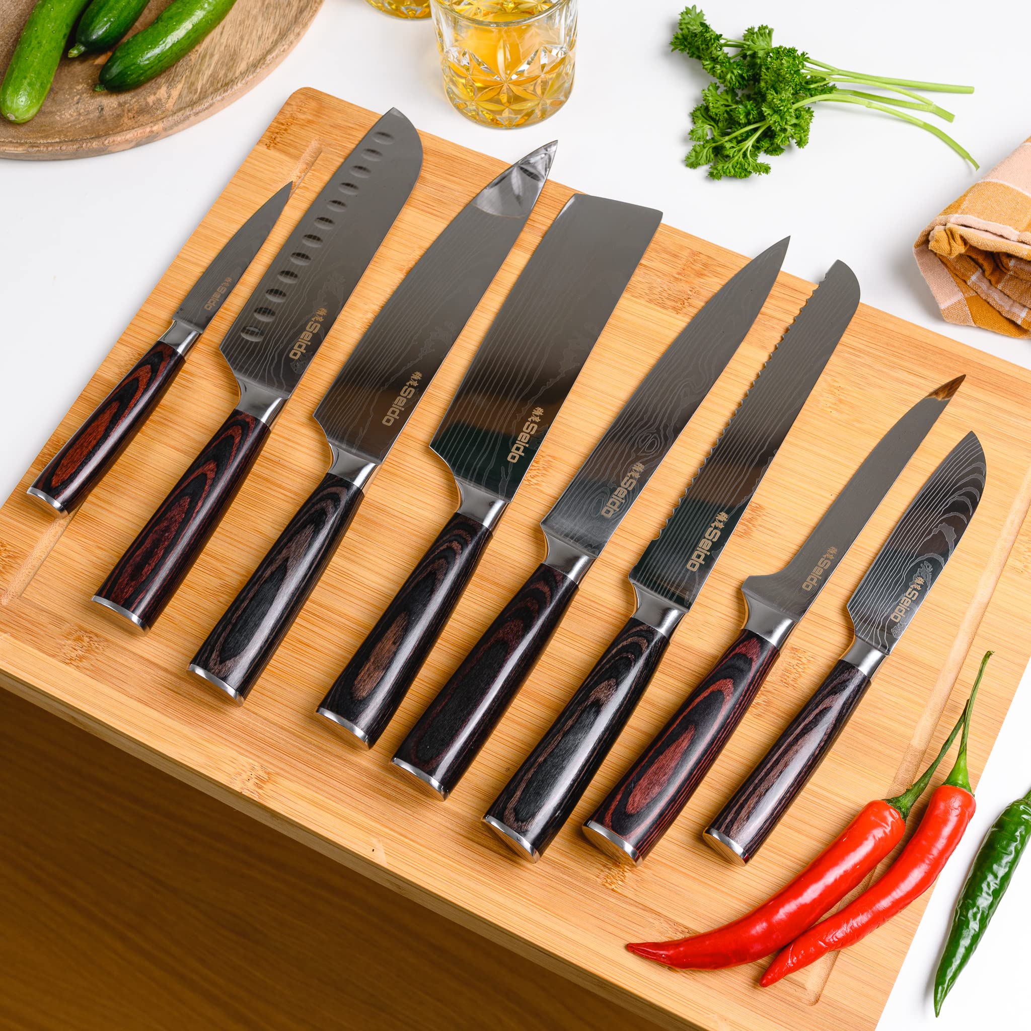 Seido Knives: mango ergonomico para agarre cómodo en tareas largas