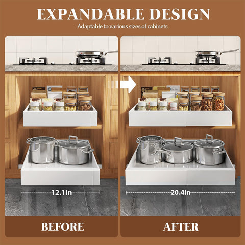 Seinloes cajón profundo deslizante aprovecha cada centímetro de profundidad