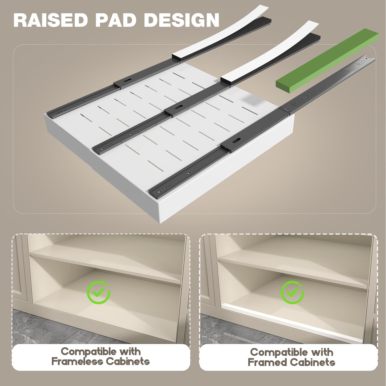 Seinloes extensión ajustable de 12 a 20 pulgadas para adaptar gabinetes