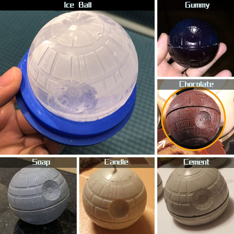 Sekopesy detalle planeta en esfera de hielo para servir con estilo.