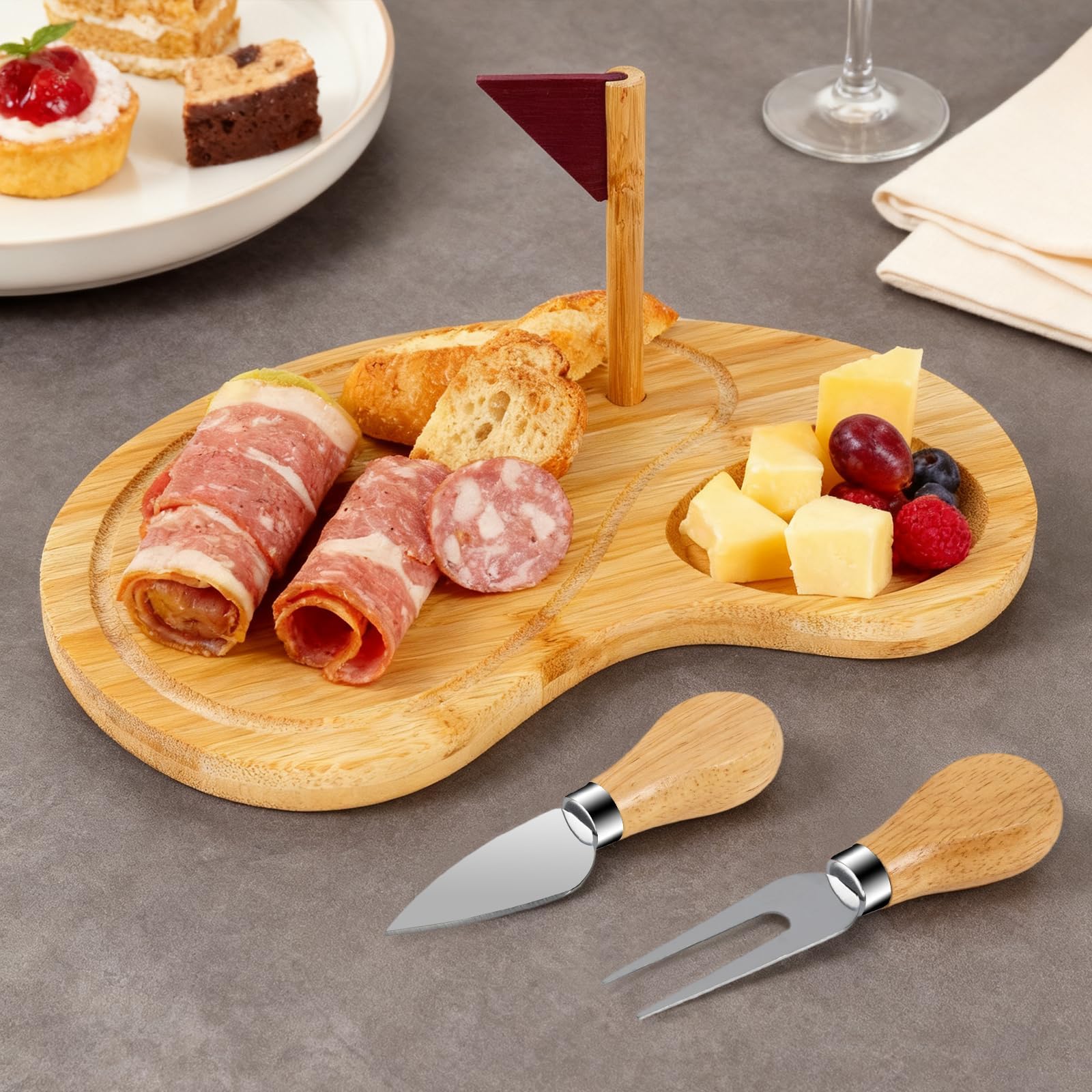 Sel Natural limpieza-mano-tabla-queso: fácil de limpiar y reutilizable