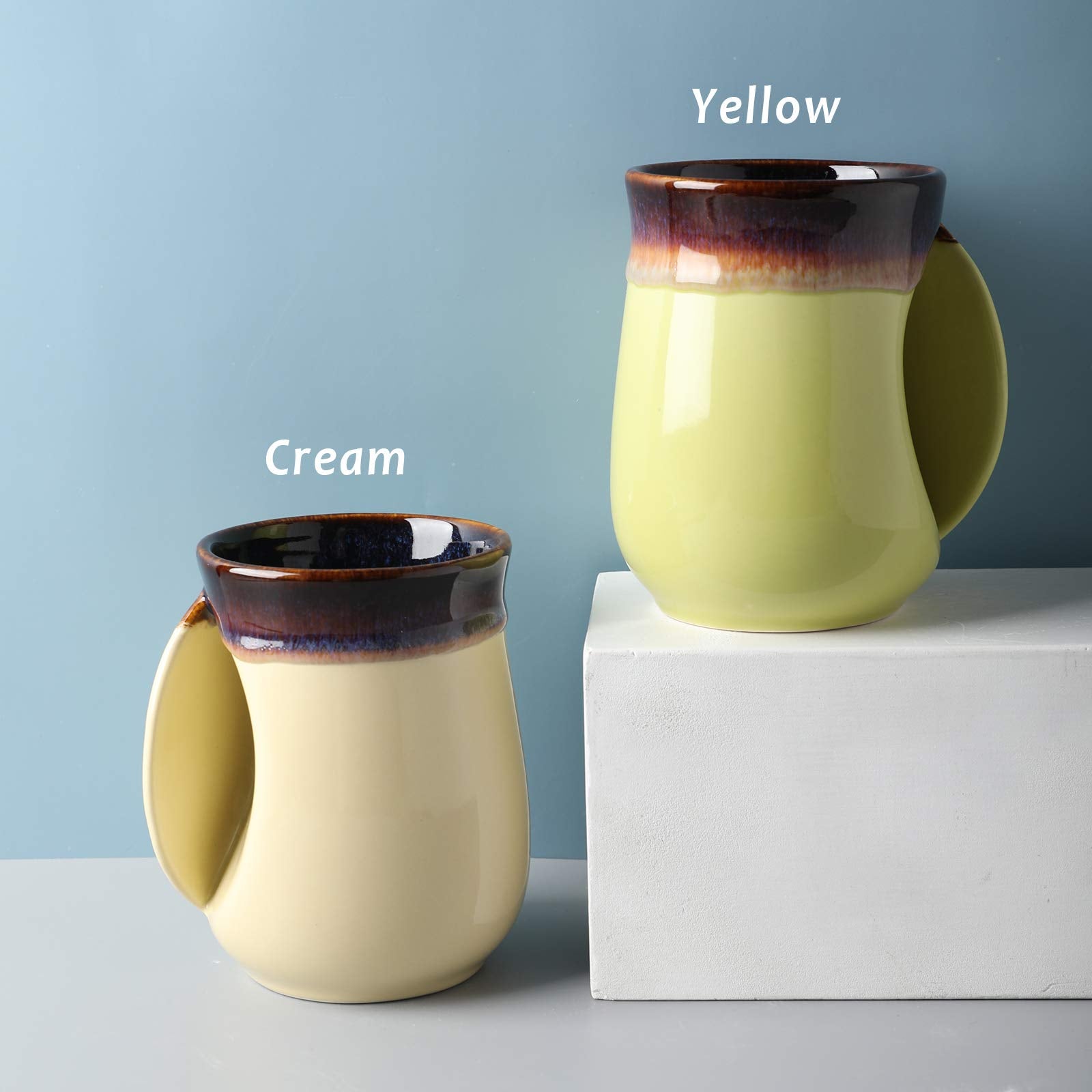 Selamica taza apta para microondas, lavavajillas y horno.