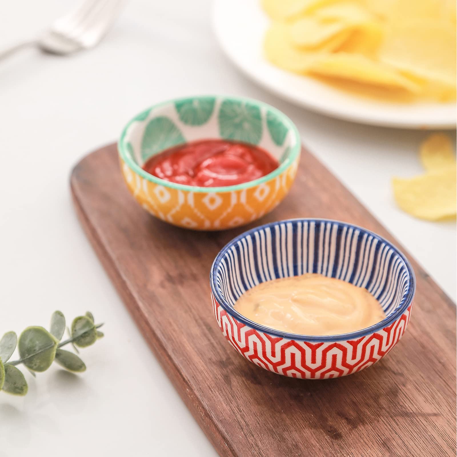 Tazón dip Selamica apto para microondas, nevera y horno.