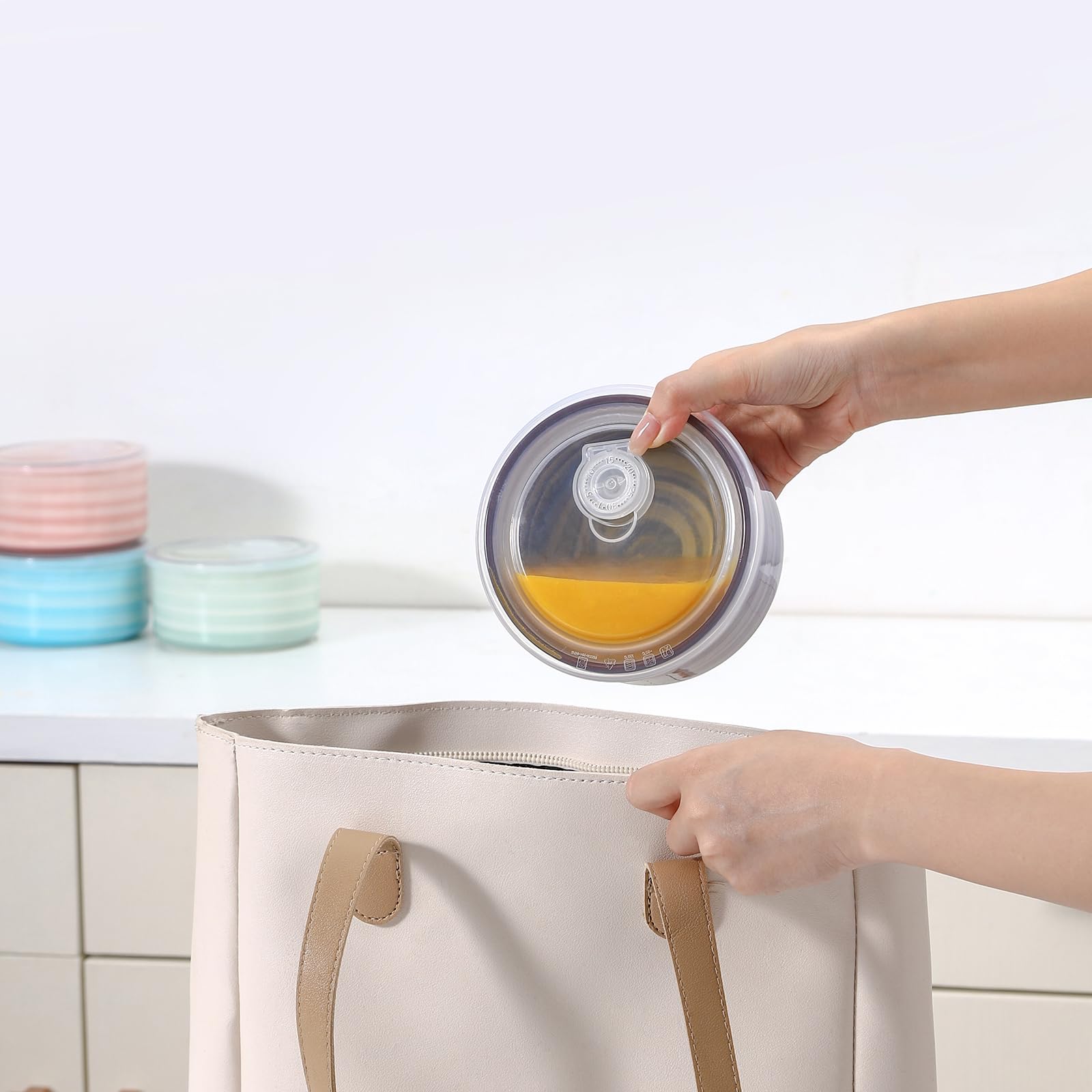 Selamica contenedores cerámicos sin olor aptos para lavavajillas y microondas.