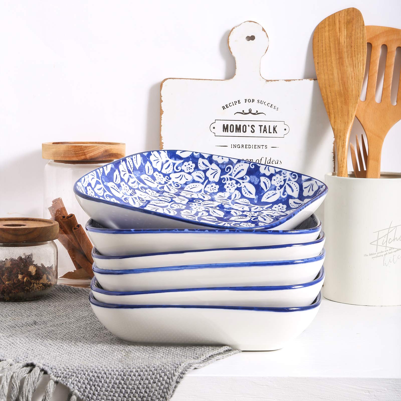 Selamica diseño chino azul añade estilo tradicional a tus comidas