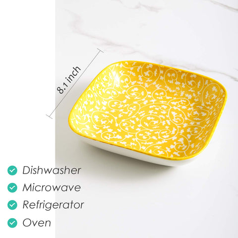 Selamica porcelana de alta calidad, acabado artesanal, colores vibrantes para la mesa.