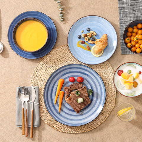 Selamica platos de postre de 8 pulgadas, presentación atractiva para postres.