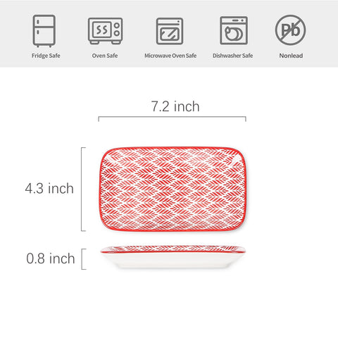 Selamica platos-rectangulares-7-1 diseño elegante realza postres y entradas.