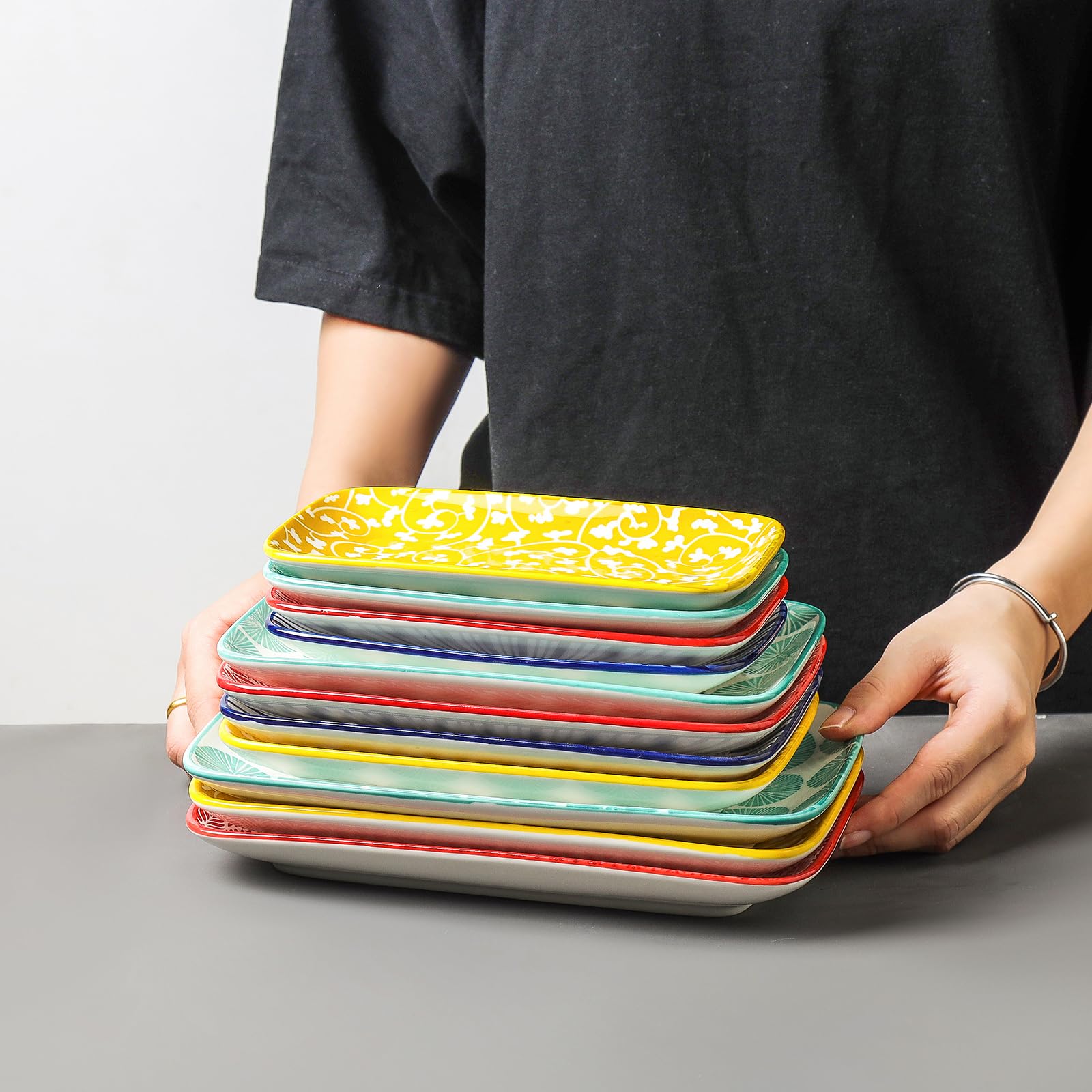 Selamica platos-rectangulares-7-1 regalo ideal con empaque protector.