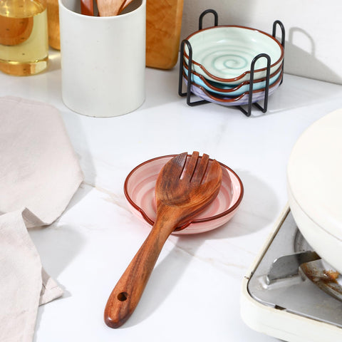 Portacucharas metálico Selamica práctico para ordenar utensilios en la cocina