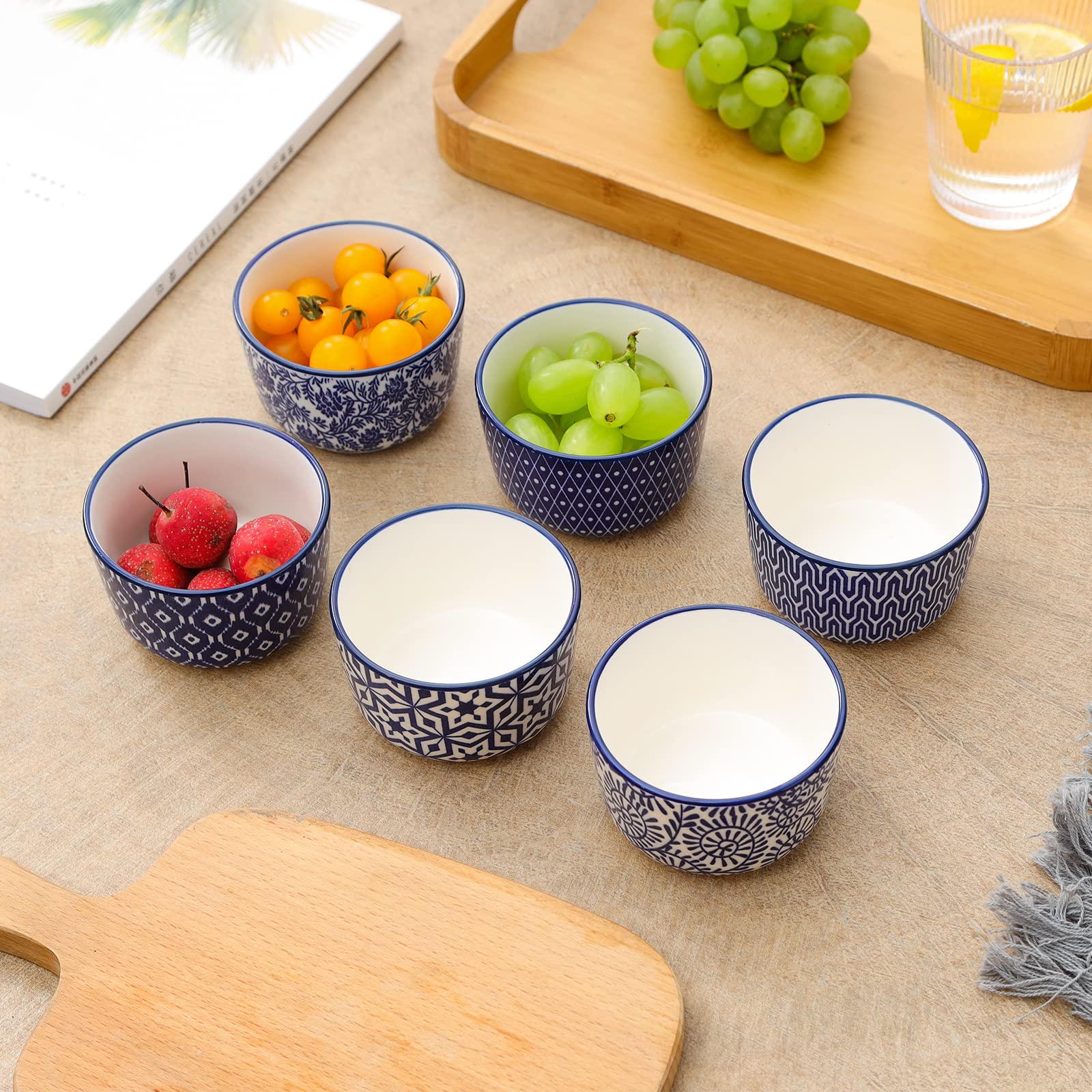 Selamica vasos postre mini para hornear, aptos para microondas