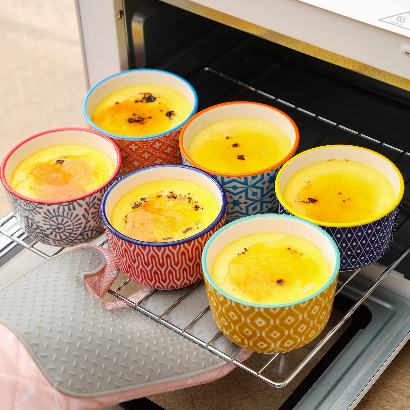 Selamica ramekin cerámico 4 oz para salsas y condimentos, servicio práctico.