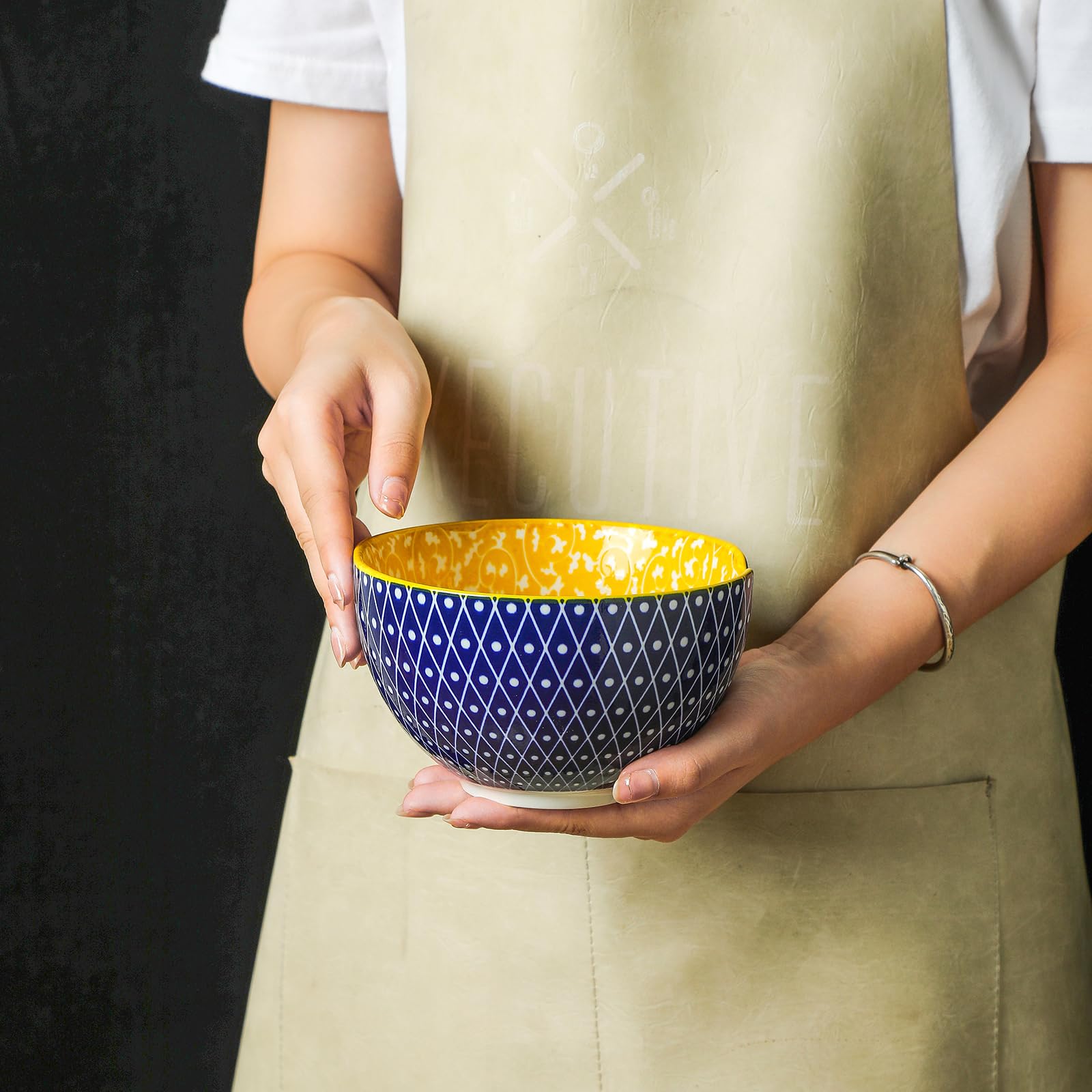 Selamica tazones ramen 15oz diseño único para platos japoneses