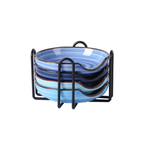 Selamica reposacucharas cerámico con soporte metálico mantiene la encimera ordenada.