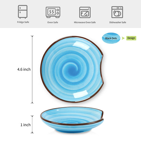 Reposapalas Selamica en cerámica, diseño estable para espátulas y cucharones con orden diario.