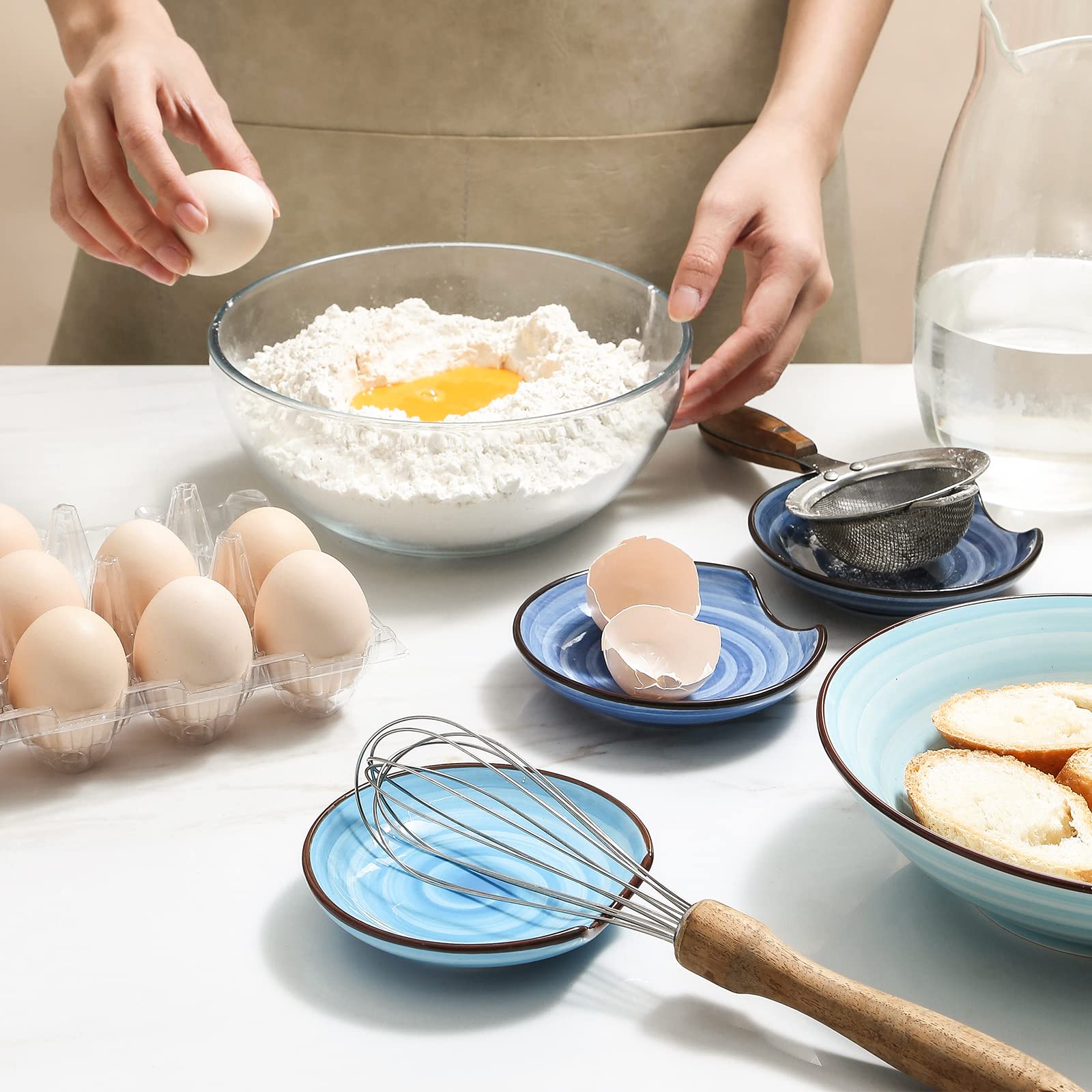 Selamica reposapalas, apto para microondas, horno y lavavajillas, sin desvanecimiento.