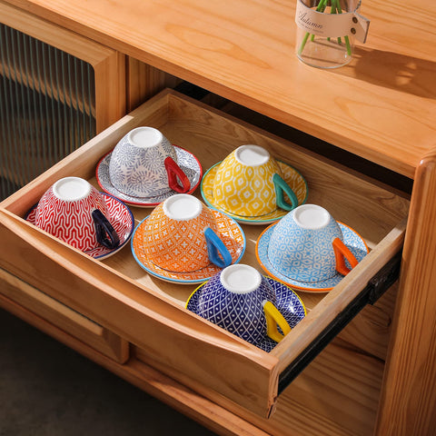 Selamica set con platillos, regalo ideal para amantes del café