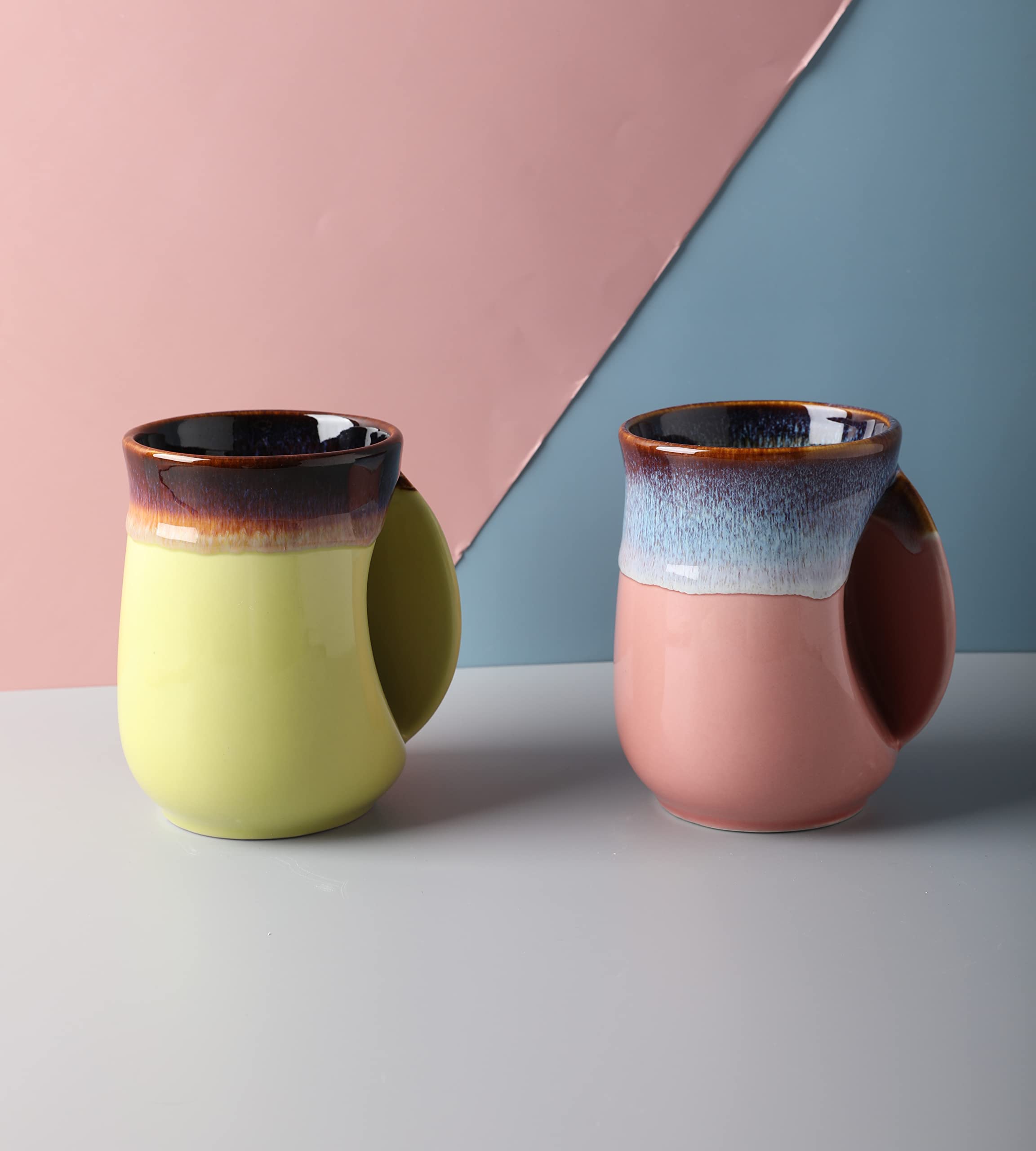 Taza Selamica libre de plomo, segura para microondas y lavavajillas.