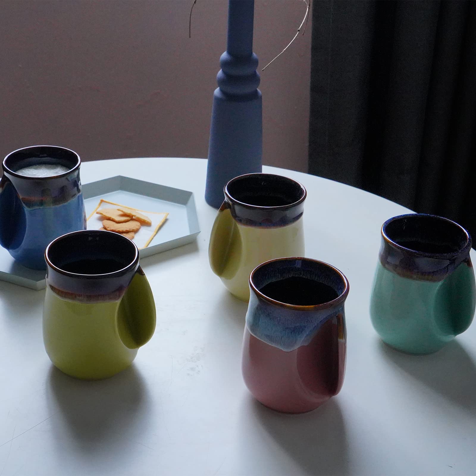 Taza Selamica azul, regalo ideal para familia y amigos.