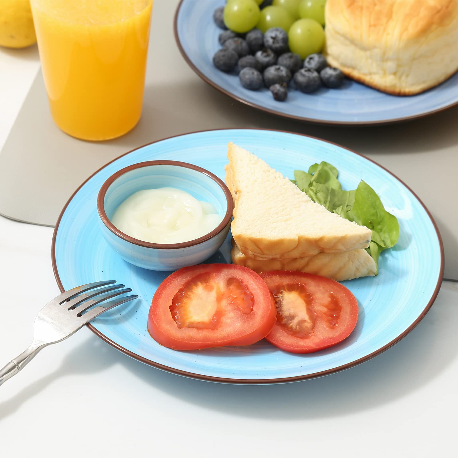 Tazón dip Selamica apilable para ahorrar espacio en la cocina.