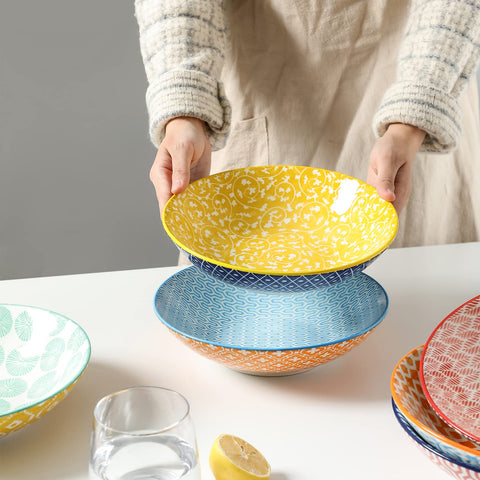 Selamica tazones-ceramica-apto-microondas-horno, uso diario cómodo.