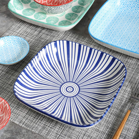 Selamica uso diario, platos para ensaladas y pasta, diseño práctico.