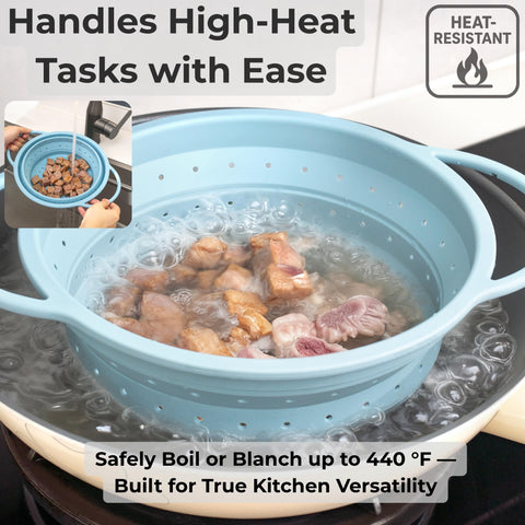 SelectShen colador silicona resistente al calor ideal para escurrir pasta
