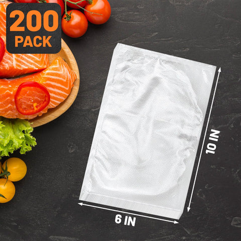Selefrecos bolsas-vacio 6x10, compatibles con la mayoría de selladores.