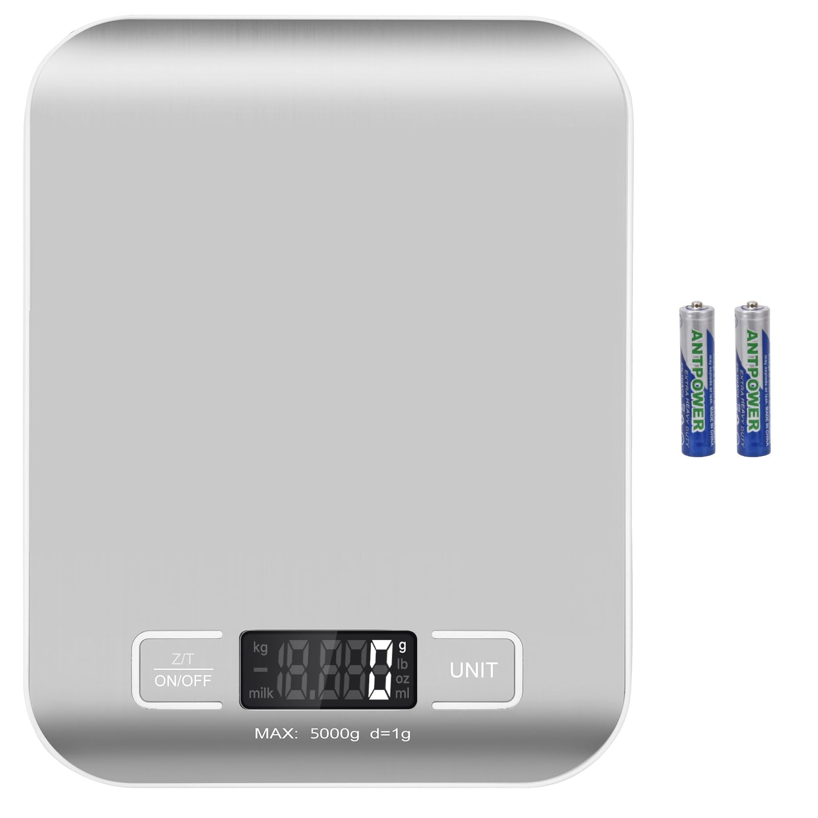 Selegere balanza digital con panel de acero inoxidable para envíos.